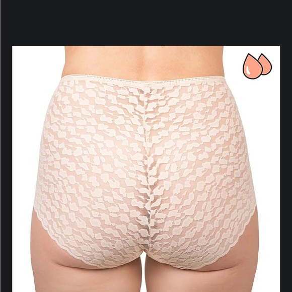 BLOOMERS “sexy granny panties” Cougar lace/Her Highness SneezeProof in “latte”: - Picture 4 of 14